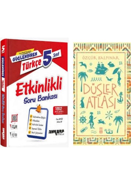 5.sınıf Güçlendiren Türkçe Etkinlikli Soru Bankası ve Düşler Atlası - Özgür Balpınar