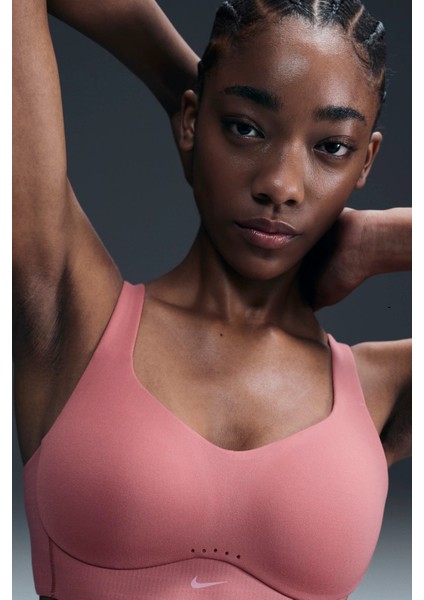 Alate High Support Women's Padded Convertible Sports Bra Kadın Pedli Spor Sütyen Bra Pembe
