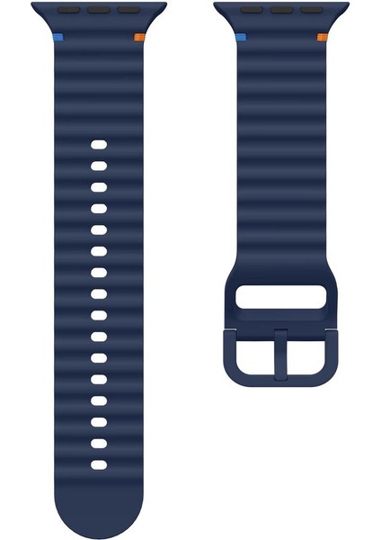 Apple Watch Seri 3/4/5/6/7/8/9/10/se/ultra/ultra2 44MM/45/MM/46MM/49MM Uyumlu Ip Detaylı Wave Kordon fiyatları
