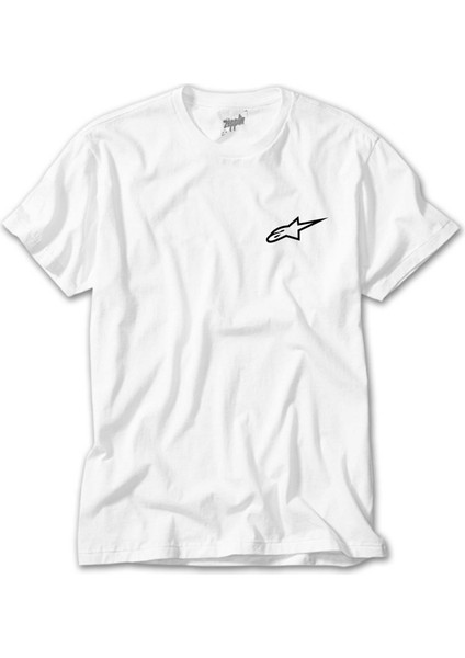 Alpinestars Logo Black Beyaz Kadın Tişört