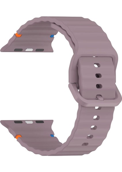 Apple Watch Seri 3/4/5/6/7/8/9/10/se/ultra/ultra2 44MM/45/MM/46MM/49MM Uyumlu Ip Detaylı Wave Kordon