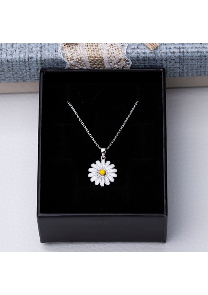 Papatya 925 Ayar Gümüş Mineli Kadın Kolye fiyatları