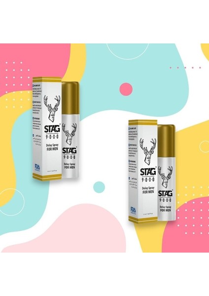 2 Kutu Stag9.0.0.0 Erkeklere Ozel Sprey
