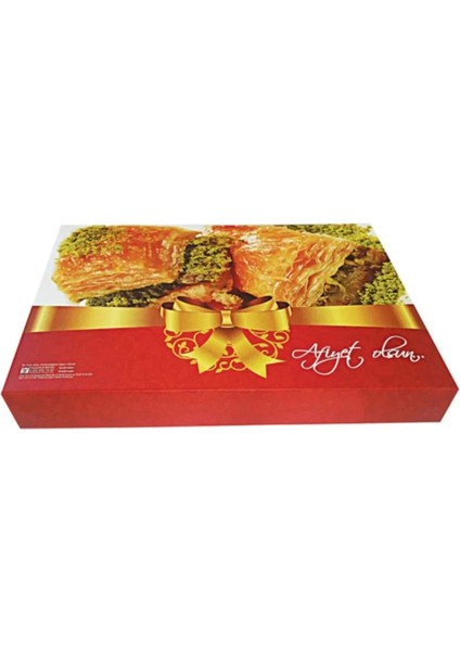 Karton Baklava Kutusu 1000 gr 100 Adet