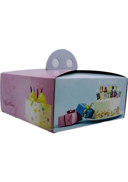 Yaş Pasta Kutusu 2 Numara 100'Lü