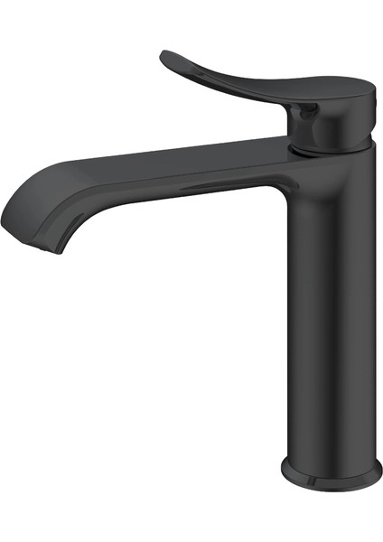 Valero Özel Tasarım Mat Siyah Lavabo Bataryası VM-1202