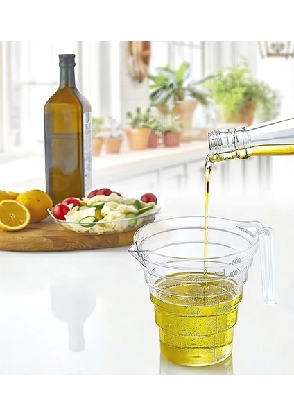 Limon Portakal Narenciye Sıkacağı Katı Meyve Sıkacağı Ölçü Kabı Ölçekli Limon Sıkacağı 500 ml