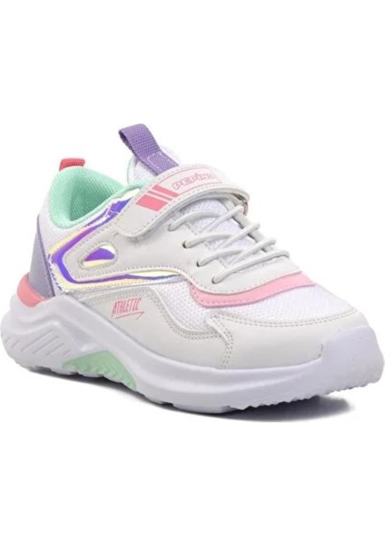 Filet Çocuk Günlük Ayakkabı 1543F Beyaz Su Yeşili Lila