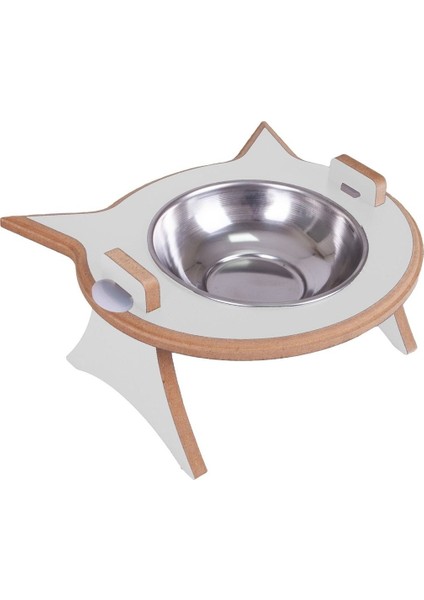 Bej Renkli Kedi Mama ve Su Kabı Tekli, Şık ve Kullanışlı Tasarım fiyatları