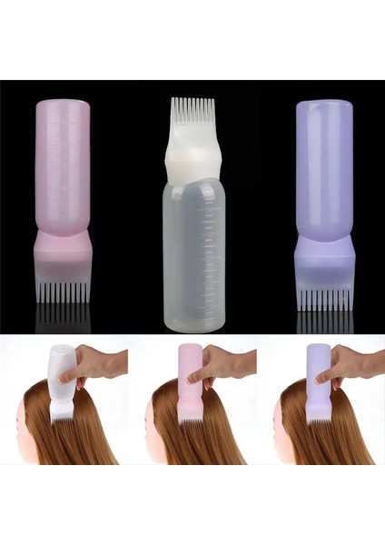 1 Adet Taraklı Saç Boyama Şişesi Kolay Pratik Saç Diplerine Bakım Yağı Uygulama Aparatı indirimleri