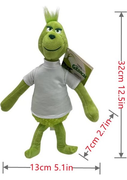 Noel Canavarı Grinch Peluş Oyuncaklar Yeşil Canavar Grinch Çocuk Çizgi Film Bebekleri Bebekler (Yurt Dışından)