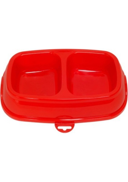 Ikili Büyük Mama Kabı Kırmızı, Şık ve Kullanışlı Bebek Beslenme Seti