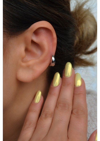 Bombeli Gümüş Renk Halka Piercing | Tragus, Helix, Kıkırdak Uyumlu fırsatları