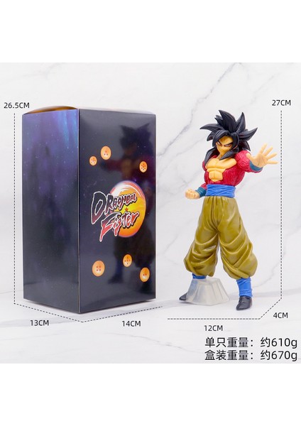 Animasyon Büyük Dragon Ball Sun Wukong Şekilli Kalıp Süsleme Gogeta Vegetto Saiyan (Yurt Dışından)