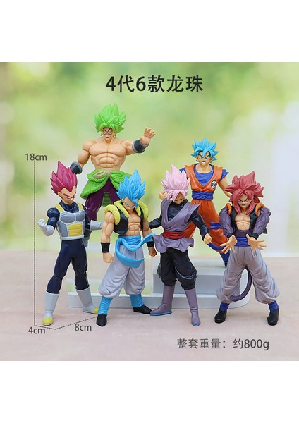 Animasyon Büyük Dragon Ball Sun Wukong Şekilli Kalıp Süsleme Gogeta Vegetto Saiyan (Yurt Dışından)