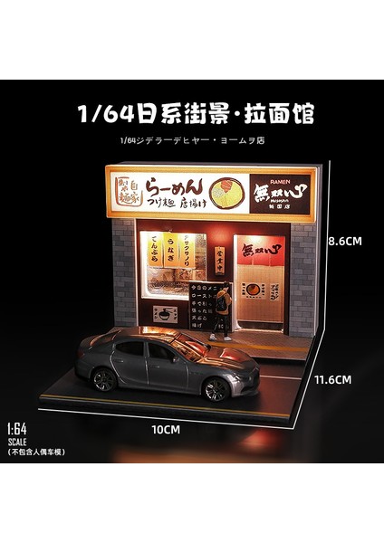 1:64 Minyatür Sahne Modeli Simülasyon 711 Market Süpermarket Fotoğrafçılık Sahne Süsleri Üç Boyutlu Monte Edilmiş (Yurt Dışından)