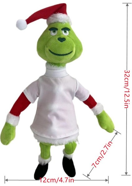 Noel Canavarı Grinch Peluş Oyuncaklar Yeşil Canavar Grinch Çocuk Çizgi Film Bebekleri Bebekler (Yurt Dışından)