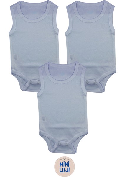 3'lü Düz Beyaz Bebek Zıbın Seti – %100 Pamuk, Unisex, Yenidoğan Body