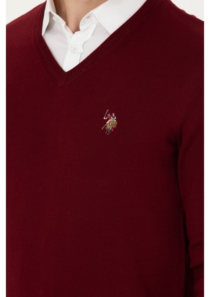 Erkek Bordo Kazak /Triko 50269006-VR014