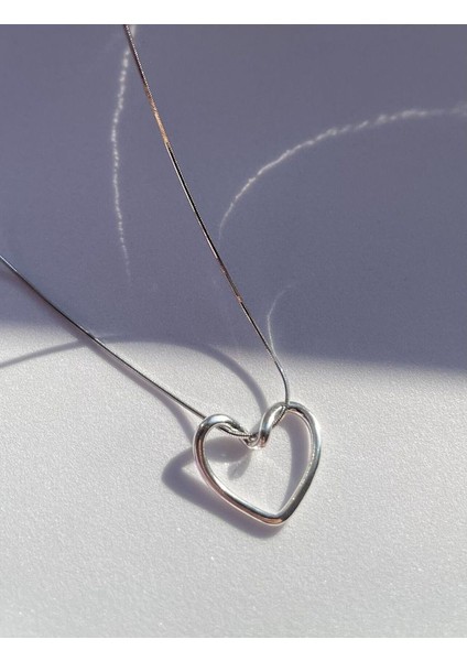 Kararmaz Paslanmaz Kalp Zarif Kolye