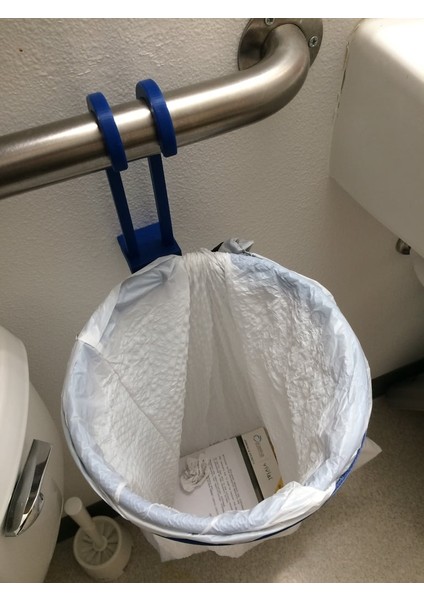 Geliştirilmiş Handikap Tutma Çubuğu Çöp Kutusu / Çanta Tutucusu (Sadece Plastik Aparattır!!!) 3D