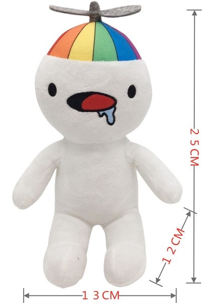 Yeni Oddballs Peluş Oyuncaklar Anime Çevreleyen Sevimli Gökkuşağı Büyük Beyaz Bebek Bebekler (Yurt Dışından)