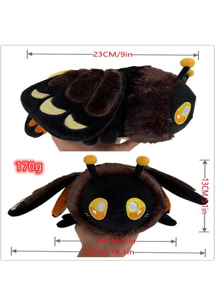 Yeni Death's Head Hawkmoth Ghostface Inferno Moth Peluş Oyuncaklar (Yurt Dışından)