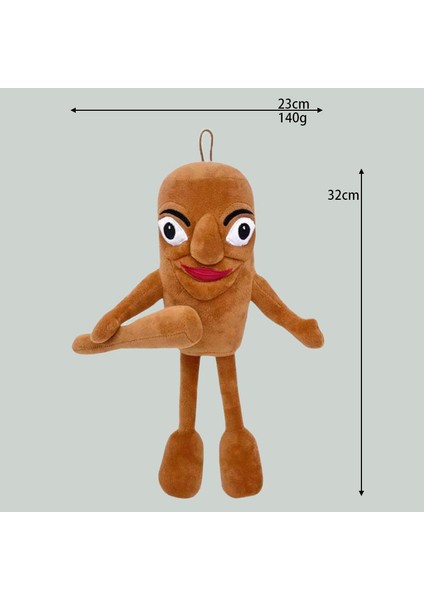 Yeni Tung Tung Tung Sahur Köpekbalığı Shankaijing Parodi Peluş Beyin Bebek Oyuncakları (Yurt Dışından)