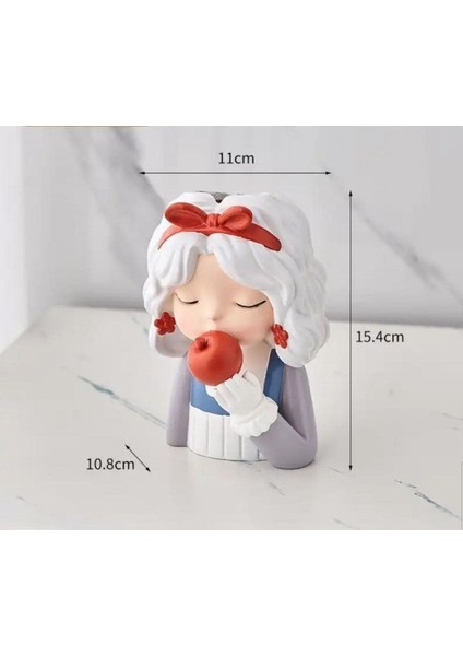 3' Lü Dekoratif Sevimli Cici Kızlar Saksı, Kalemlik Seti, Düzenleyici Yeni Model fırsatları