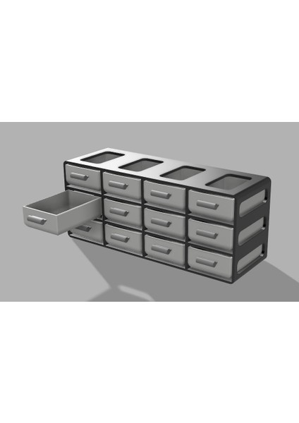 Organizasyon Çekmece Kutusu (Sadece Plastik Aparattır!!!) 3D