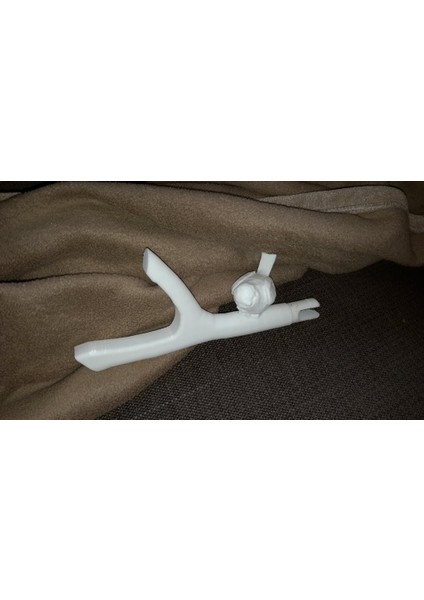 Perde Çubuk Ucu - Bir Şubede Kuş (Sadece Plastik Aparattır!!!) 3D