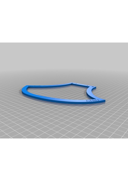 Bala N95 Maske Kapak Şablonu (Sadece Plastik Aparattır!!!) 3D