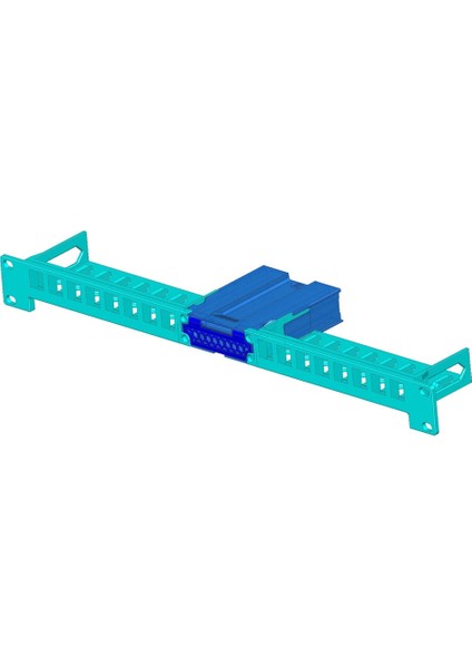 (16) Keystone Jacks (Adım Dosyası Ile) Düşük Profil Modüler 1u Röle Raf Montajı (Sadece Plastik Aparattır!!!) 3D fiyatları