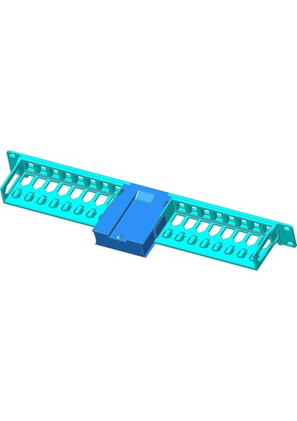(16) Keystone Jacks (Adım Dosyası Ile) Düşük Profil Modüler 1u Röle Raf Montajı (Sadece Plastik Aparattır!!!) 3D modelleri