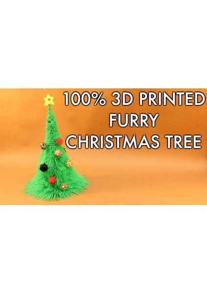 3D Baskılı Tüylü Noel Ağacı! (Sadece Plastik Aparattır!!!) 3D