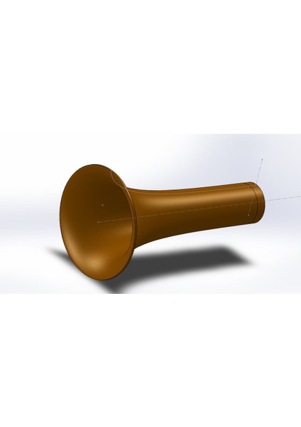 Tractrix Curve, Bir Boynuz/hoparlör ve Valf Kafası Için Kullanılır (Sadece Plastik Aparattır!!!) 3D