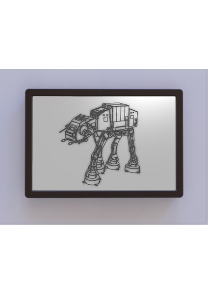 Yıldız Savaşları At-At Patent Sanatı (Sadece Plastik Aparattır) 3D