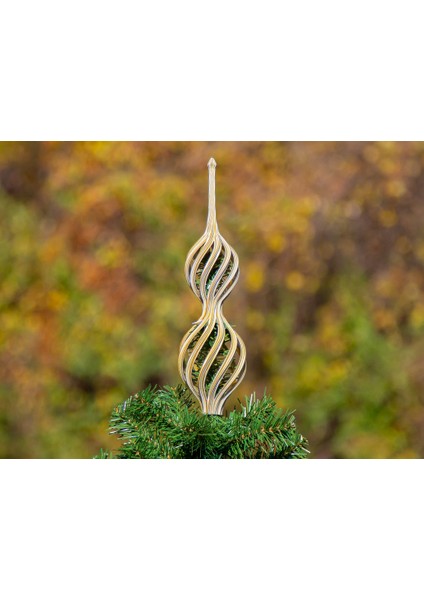 Spiral Noel Ağacı Topper 2024 (Sadece Plastik Aparattır) 3D