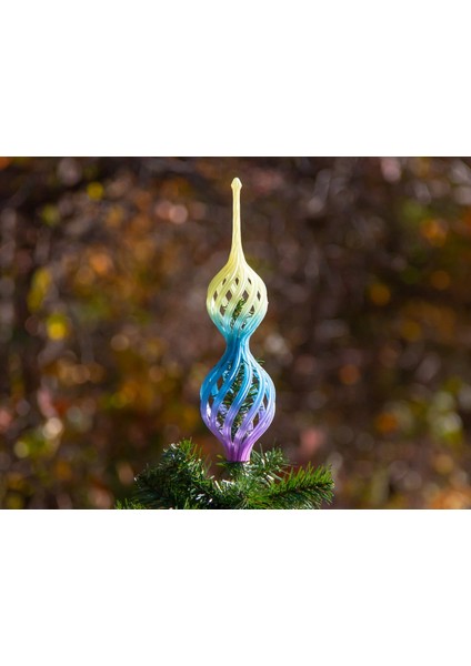 Spiral Noel Ağacı Topper 2024 (Sadece Plastik Aparattır) 3D modelleri