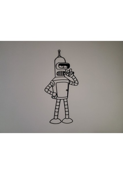 Bender Sigara Puro - Futurama Duvar Sanatı (Sadece Plastik Aparattır) 3D