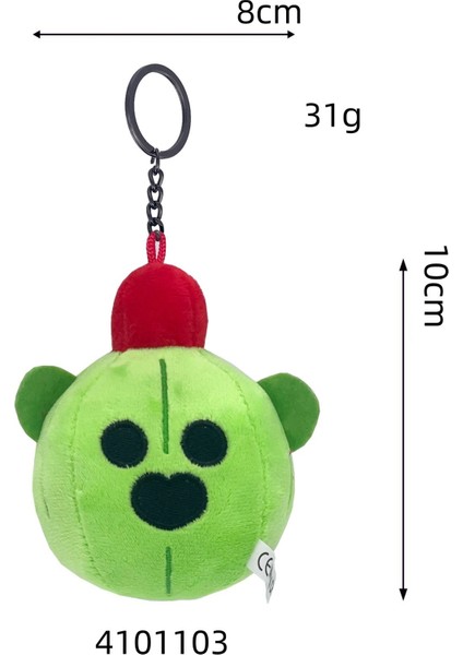 Wasteland Smash Spike Anahtarlık Peluş Oyuncak Bebek Oyuncaklar (Yurt Dışından)