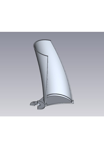 Tamamen Parametrik Dikey Eksen Rüzgar Türbini (Vawt) (Sadece Plastik Aparattır) 3D modelleri