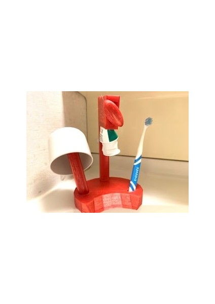 Tek Elli Diş Fırçası Olmak (Sadece Plastik Aparattır!!!) 3D