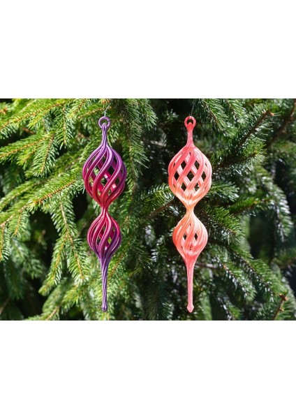 Spiral Noel Finial 2024 (Sadece Plastik Aparattır) 3D