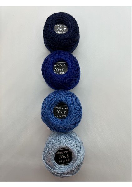 Almiş Perle Etamin-Kanaviçe 4'lü Iplik Seti (10 Gr-No:8) 823-820-798-800