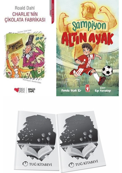 Charlie’nin Çikolata Fabrikası ve Şampiyon Altın Ayak + Hediyeli