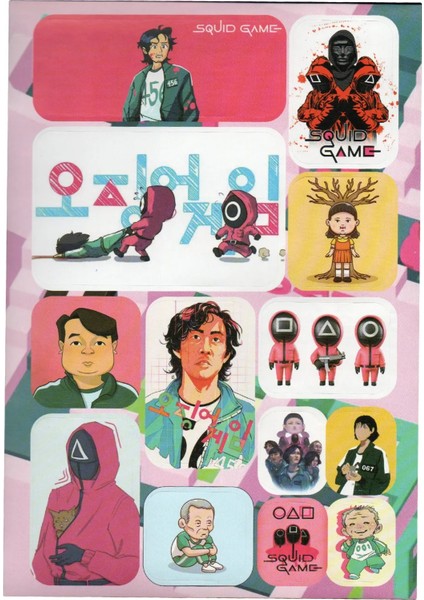 Squid Game Sticker Albümü modelleri