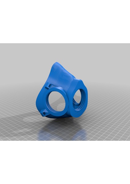 Isteğe Bağlı Geri Akış Valflerine Sahip -19 Solunum Maskesi (Sadece Plastik Aparattır!!!) 3D fiyatları