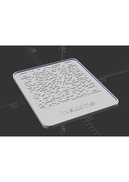 Özelleştirilebilir Wifi Qr Kod Işareti (Sadece Plastik Aparattır!!!) 3D