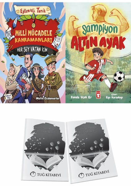 Milli Mücadele Kahramanları Her Şey Vatan Için ve Şampiyon Altın Ayak + Hediyeli